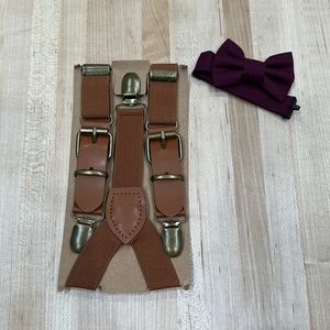 Toddler Suspenders and Bow tie set NWT